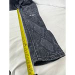 Rag and Bone  Snakeskin Print Jeans Distressed Denim Pants‎ Black Size 26 Photo 2