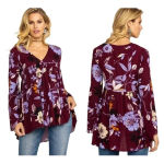 Free People Bella Floral Printed Tunic Top xs Photo 1