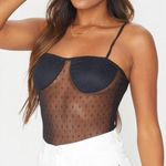 Mesh Polka Dot Bodysuit Multi Photo 0