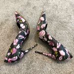 Schutz  40 floral pointy toe gold chain trim heels stilettos 2278 Photo 8