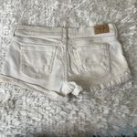 Abercrombie & Fitch Y2k Off White Jean Shorts Cuffed Sz 4 27 Photo 1