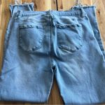 Kensie Jeans Light Wash Distressed Raw Hem Size 10/30 Photo 4