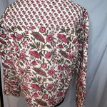 Anthropologie DRA Pink Floral Quilted Jacket M Grannycore Cottagecore Boho Trend Photo 6