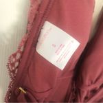 Xhilaration  Women's Sedona Lace Plunge One-Piece Swimsuit Dusty Rose Size Small Photo 5