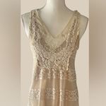 Romeo + Juliet Couture Beige Lace Top Photo 0
