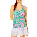 Lilly Pulitzer  SPF 50 Luxletic Sport Bra Tank Top Tropical Mandevilla Size M Photo 14