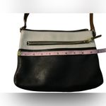 Fossil ‎ Women's Black & White TwoTone Leather Crossbody Bag Medium Photo 8