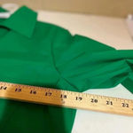 Dennis Basso Water Resistant Button Front Kelly green Jacket small Photo 8