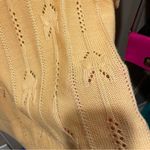 Cute pointelle peaches and cream lotus fairy flower short sleeve sweater Orange Size 14 Photo 7