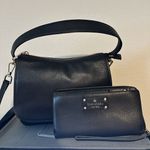 Kate Spade  Jackson Leather Crossbody Bag And Black Layton Wellesley Wristlet Photo 0