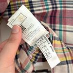 Ba&sh  Womens Medium Betsy Ruffled Plaid Button Down Shirt Beige Multi Check Fall Photo 8