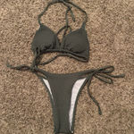 SheIn Dark Green  Bikini Set Photo 0