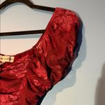 Almost Famous  Dark Red Floral Dress Photo 4