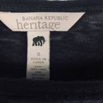 Banana Republic Heritage Grey Linen T Shirt Silk Trim Sz Small Photo 7