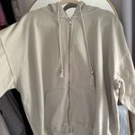 Brandy Melville  Sage Green Zip-Up Hoodie Photo 0