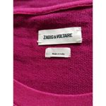 Zadig & Voltaire  Zadig Malibu Dye Dip French Terry Short Sleeve Sweatshirt Sz L Photo 6