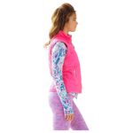 Lilly Pulitzer Skylar Flamingo Pink Hot Pink Quilted Vest Gold Zipper Medium Photo 2