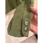 VTG Context Long Sleeve Tweed Velvet Notched Lapel Blazer Moss Green Women's Sz8 Size 8 Photo 5