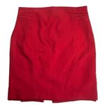 EXPRESS Women's Red Pencil Skirt Size 10 Knee Length Solid Photo 0