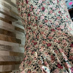 ZARA  Square Neck Floral print mini Dress Coquette girl cocktail milk-dress M Photo 8