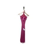 CAPITTANA Mika Halter Long Maxi Dress Size M/L Pink Size M Photo 4