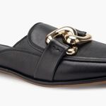 Aerosoles NEW  Nella Mule Slip On Comfort Black GOLD Leather SZ-10 Photo 0