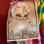 Yoana Baraschi 100% Silk Dress XS Boho Floral Belted Angel Sleeve Anthropologie Photo 8