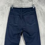 J Brand Jeans Lillie High Rise Crop Button Fly Dark Wash Denim Blue Womens 2 26 Photo 4