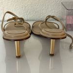 Pedro Garcia Beige Strappy Heels missing 1 strap tie hook size 7.5 brand new Tan Photo 1