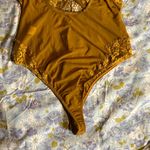 Windsor LG Mustard yellow cut out lace bodysuit Photo 3