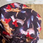 Chuck Original Bucket Hat Cats In Boots Reversible Pink Polka Dot OSFM Black Photo 4