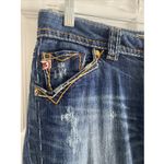 MEK Denim Women's Oaxaca Cigarette Skinny Thick STitch Denim Jeans 26X34 Blue Size 26 Photo 2