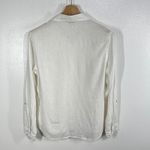 Tahari ‎ 100% Linen White Windowpane Plaid Button Up Shirt Top Women's 1X Casual Photo 3