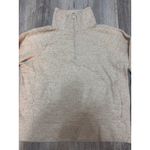 Nike  Women's Beige Size Small Speckled Knit Quarter Zip‎ Pullover Sweatshirt Photo 1
