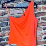New York & Company NY&C Orange One Shoulder Blouse Women's Size XL Photo 0