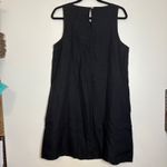 Quince  Black Linen Sleeveless Mini Dress with Pockets Size Medium‎ Photo 7