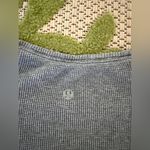 Lululemon  Love Crew Tee Waffle Knit Grey Shirt Photo 5