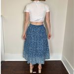 World Market Blue Bohemian Midi Skirt Size Small Photo 1