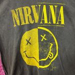 Nirvana Never mind Smiley Grunge Tshirt size Large Photo 1