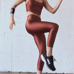 Free People Movement NWOT  Shine Bright Crop In Brown Cognac $58 MSRP Size:XS Sold as is no refunds returns or cancellations Photo 0