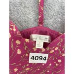 Nine Britton  Women's Blouse Pink Floral Size Small T Back Tank Lined Sleeveless Photo 8