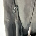 Chic Black Backless Dress with White Bow Details Photo 3