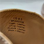 $228 Nisolo Mia Ankle Bootie Women’s 8.5 Tan Leather Western Chunky Block Heel Photo 12