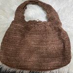 Brown Straw Tote Photo 1