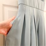 NBD  x Revolve Henri Midi Dress in Shadow Blue Pleated cocktail sz Small Photo 6