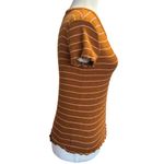 Madewell  Baby Tee in the Milstead Stripe – XS-Scoop Neck Lettuce Edges + Hem Photo 2