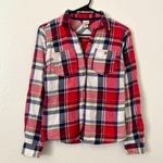 Mossimo Supply Co Red & White Collared Flannel Photo 0