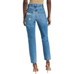 Good American NWT - Good Vintage Mid Rise Frayed Hem Denim Med Wash Jeans Size 4 Photo 2