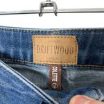 Driftwood Colette Crop Jeans Women’s Size 28 Embroidered Cuff Straight Leg Photo 3