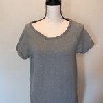 Thyme + Honey  grey short sleeve midi dress with pockets Photo 1